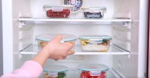 White Tupperware High Quality Borosilicate Glass Airtight Lid Lunch Box Food Container Microwave Tupperware Meal Prep Kitchen Organizer