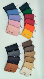 Dompet STNK Lebar / Key Holder / Gantungan Kunci Mobil & Motor Kulit Imitasi PU Leather Tebal Premium Miniso Souvenir Wedding Gift