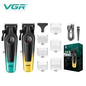 VGR  V-196 Hair Clipper Cordless Hair Trimmer Professional Led Hair Cutting Machine Electric  Haircut Clipper for Men
