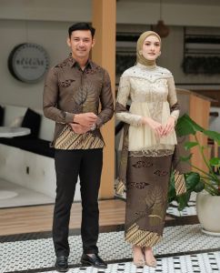 Kebaya Couple Modern Kebaya Wisuda Lamaran Tunangan Batik Baju Couple Kondangan Terbaru 2023 tiffani mauve