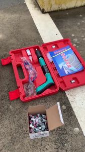 เครื่องยิงตะปูแรงดันสูง 5 เกียร์ สะดวก mini เครื่องยิงดอกตะปู ใหม่ ปืนยิงตะปูเดี่ยว ยิงกำแพงอิฐสีแดง 5 เกียร์ แม้ปรับได้