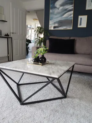 RJP FURNITURE Meja Tamu Minimalis Samping Meja Kopi Meja Samping Coffee Table Beside Table Hias Meja Ruang Tamu Kayu Minimalis Murah Aestetic- Lory Table