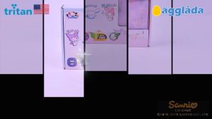 Bento lunch box Tritan AGGLADA Kotak makan anak Anti tumpah campur Sanrio Kuromi