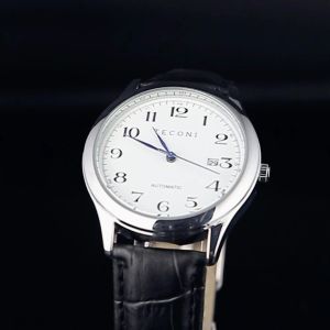 Teconi Jam Tangan Pria Kulit Fashion Dewasa P007 Analog Leather - Anti Air Free Bubble Free Box