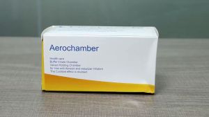 Children Professional MDI Chamber Spacers Bottle Pediatric Aerochamber Asthma Spacer Inhaler-Spacer Device Silicone Aerosol Cabin Asthma Aerochamber Spacer Inhaler Assist Asthma Spacer Inhaler with Face Cover for Children