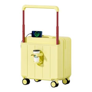 MIMANI | Carry-on Luggage Wide Trolley Secure Leather 2026 New Model