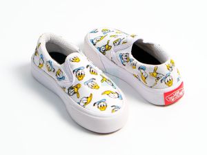 Sepatu Anak Slip On Putih Donald Bebek Laki laki Perempuan - Urban Sneaker Kids