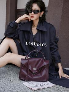 Túi Xách Da Cừu Lohasys Thời Trang Retro Sang Trọng Dung Tích Lớn Túi Đeo Chéo Vai Nữ Túi Đựng Thư Cho Nữ Túi Đeo Vai Thường Ngày