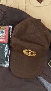 Setelan Seragam Sekolah Pramuka Laki-Laki Panjang SD Kelas 1-6 Topi Pramuka Coklat