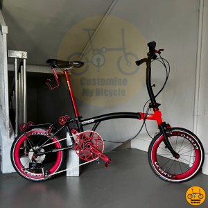 👹 Crius Trifold 18” 𝗠𝗥𝗧/𝗕𝘂𝘀-𝗙𝗿𝗶𝗲𝗻𝗱𝗹𝘆 Shimano 9s 𝟭𝟰 𝗙𝗿𝗲𝗲𝗯𝗶𝗲𝘀 Litepro 𝗘𝗮𝘀𝘆 𝗣𝘂𝘀𝗵𝗶𝗻𝗴 Aero Wheelset Innova Tyre Folding Fold Bike Pikes Ruhm Camp Royale Aceoffix Trifold Ridea Chris 16” inches 349 • Customise My Bicycle •