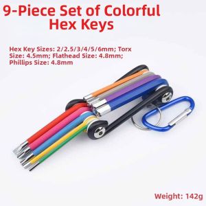 Jiaxun | Folding Metric and Imperial Hex Key Wrench Set