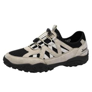 จี๊ป | Jeep Outdoor Breathable Casual Mens Hiking Shoes Spring Summer Anti-slip Wear-resistant Camping Low-top Laceless Leisure Shoes