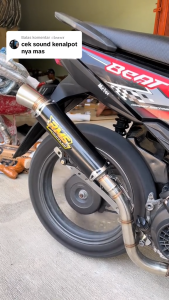 Knalpot Original Han2 Hans Racing Samlong Black Coating beat Mio Vario aerox pcx silencer nmax