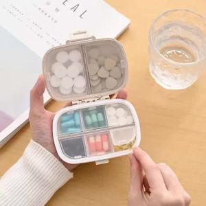Hộp Đựng Thuốc Nhỏ Gọn Kín Khí Chống Ẩm Dùng Hàng Ngày Đựng Thuốc 7 Ngày Tiện Mang Theo Dành Cho Người Lớn (nam/nữ)