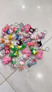 Combo 10 móc khóa hình thú ngẫu nhiên