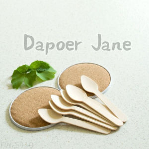 Sendok Dessert Kue Cake Puding Kayu uk 11 x 2.3 cm ~ 100 PCS.