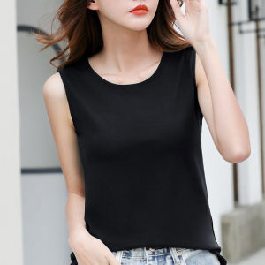 Cotton Sleeveless T-shirt Cotton Waistcoat Sling Cover Supernumerary Breast Summer Outwear White Bottoming Shirt Inner Wear Loose Vest for Women