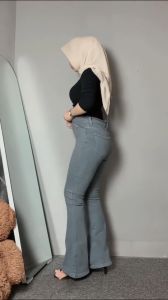 Jeans Cutbray Highwaist Wanita Celana Jeans Wanita Celana Cutbray Stretch Import Celana Jeans Highwaist