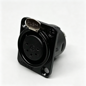 Cổng Kết Nối XLR Đực/cái Màu Đen/bạc Loại Gắn Bảng Điều Khiển 3/4/5 Chân Dùng Cho Micro Âm Thanh - Cổng Cắm Bảng Điều Khiển