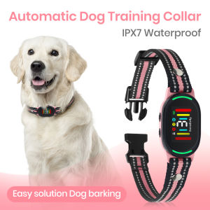 2025 New Smart Dog Bark CollarRechargeable Waterproof Smart Barking Collar Anti Bark Training Collar Adjustable Sensitivity