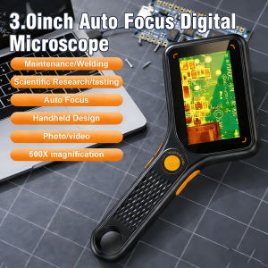 Portable Electronic Microscope 3.0inch 500X Digital Microscope Camera Photo And Video Recorder Microscope Phone Repair Jewelry