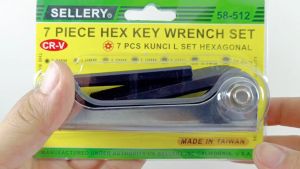 Kunci L Hex Lipat Sellery 58-512 7pcs Hexagonal