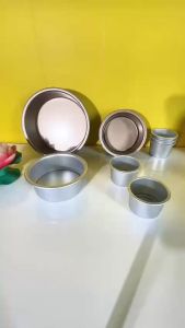 [Hàng đẹp] Khuôn Nhôm Tròn Đúc *Đế Rời* Làm Bánh Bông Lan 12cm-16.5cm-21.5cm-26cm- T0143