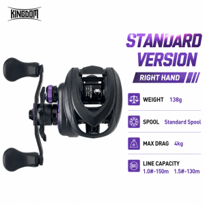 KINGDOM | KINGDOM Micro Monster Pro Baitcasting Fishing Reel Metal Body 7.6:1 6+1BB Freshwater Saltwater Fishing Upgradeable To Dc Fishing