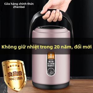 DIHUANTUO | Hộp Bảo Quản Thức Ăn Cách Nhiệt Inox 304 Dung Lượng Lớn