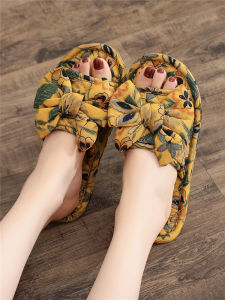 New Silent Pure Cotton Cloth Bottom Slippers Indoor Home Use for Men And Women Soft on Floor No Damage Fall Winter Home Shoes