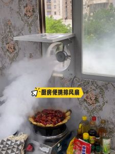 Powerful Kitchen Ventilation Fan 10 Inch Large Suction Smoke Extractor Machine Foldable Cover High Power Exhaust Fan