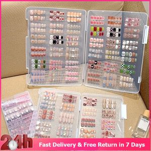 Fake Nails Patches Storage Box High-capacity Wearable Nail Transparent Storage Color Card Exhibition
