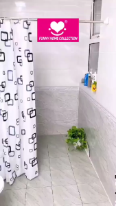 Funny Home Shower Curtain 180cm X180cm with Hook