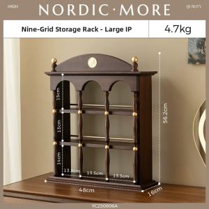 NORDIC MORE | Solid Wood Retro Perfumed Vanity Organizer