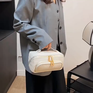 Large Capacity Waterproof Cosmetic Bag Travel Toiletry Organizer Handheld Storage Pouch