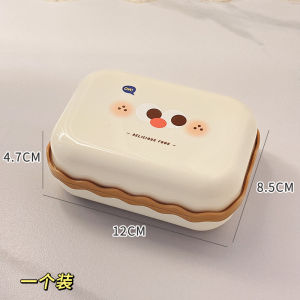 กล่องใส่ผงซักฟอกน้ำหอมรูปสุนัขน่ารักพร้อมฝาปิด กล่องใส่ของสำหรับห้องน้ำในบ้าน ชั้นวางของสำหรับโต๊ะครีมอาบน้ำ กล่องเก็บของใหม่