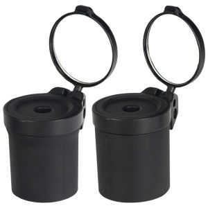 Handlebar Rearview Mirror for Bikes 360 Degree Adjustable Rotation Durable Aluminum Frame Wide Angle View Safe Cycling Gear