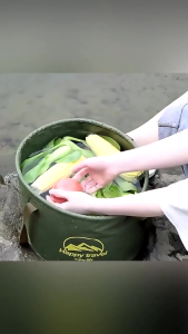 ถังน้ำแคมป์ปิ้งพับได้ ถังพับภายนอก ถังน้ำแข็ง ถังน้ำแคมปิ้ง ถังน้ำพับได้ ถังเก็บน้ํา แบบพับ 10L/20L สําหรับตั้งแคมป์ ท่องเที่ยว ตกปลา อุปกรณ์ตั้งแคมป์ ถังพับทำจากวัสดุ EVA ที่เป็นมิตรต่อสิ่งแวดล้อม