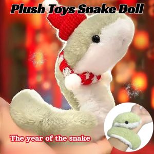 Plush Toys Snake Doll Snake Zodiac Chinese New Year Childrens Green Snake Sofa Living Room Decorations