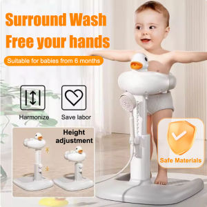 Orzbow Baby Standing Holder Assistive Standing Training Baby Bath Stand 6 Months+ Baby Bathing Aid Stand