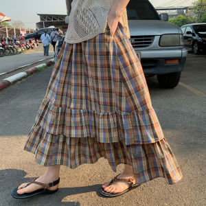 Mixd | Chân Váy Dài Phối Sọc Đương Đối Vintage