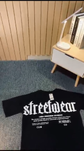 PROMISE Kaos Pria Oversize Boxy Premium Tshrit Oversized Black Motif Japan Cotton Combed 24s