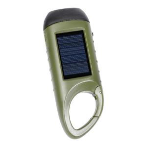 MINXOSU | Solar Crank Power Rechargeable Mini Bright Emergency Flashlight