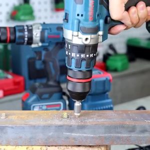 Máy Khoan Pin Boshun BS-ID1390BL Có Búa Không Chổi Than AutoLock 13mm