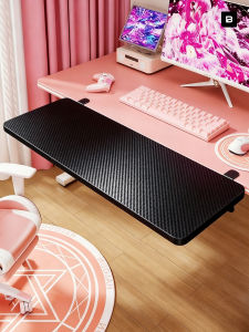 MUGG | Foldable Drill-Free Desktop Extension Shelf Computer Desk Arm Rest Laptop Stand Expandable Keyboard Tray Storage Shelf