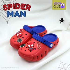 รองเท้าแตะหัวโต เด็กผู้ชาย Double D ลายสไปเดอร์แมน Spiderman ไซส์ 27-32 รองเท้าแตะแฟชั่น รองเท้าเด็ก