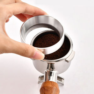 【Ready Stock+Hot Sale】Espresso Dosing Funnel With Magnetic Coffee Dosing Ring 51mm 53mm.58mmPowder Ring Powder Dispenser Doser 51mm Compatible With Portafilter