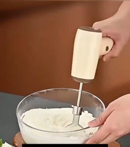 Rechargeable handheld egg USB beater for mixing eggs coffee and fruit conveniently-compactly