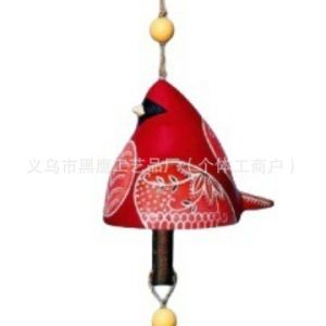 European Style Creative Cartoon Bird Wind Chimes Resin Craft Hanging Ornament Garden Courtyard Bar Coffee Shop Window Decorations