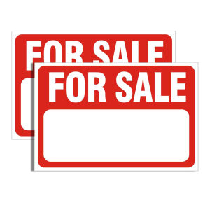 For Sale Car Sign with Stake 12x8 Inch Single Sided Signs Vinyl for Yard Indoor & Outdoor Lawn Sticker Decoration Accessories